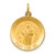 14k Solid Polished/Satin Small Round St. Jude Thaddeus Medal XR1715