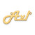 14k Yellow Gold Underlined Name Plate XNA943Y