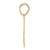 14k Polished Etched Number 63 Pendant AEN63
