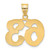 14k Polished Etched Number 63 Pendant AEN63