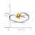 14k White Gold 4mm Citrine A Diamond ring X9705CI/A