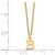 14KY Cutout Letter B Initial Necklace XNA727Y/B