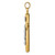 14k Two-tone Hollow Crucifix Pendant XR1846