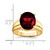 14k 12x10mm Oval Garnet ring Y4548GA