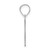 14kw Polished Etched Letter M Initial Pendant YC1437WM