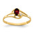 14k 5x3mm Oval Garnet A Diamond ring X9712GA/A