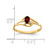 14k 5x3mm Oval Garnet A Diamond ring X9712GA/A