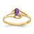 14k 5x3mm Oval Amethyst VS Diamond ring X9712AM/VS