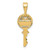 14K Polished Key Charm YC1214