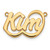 14k Yellow Gold Swoop Name Plate XNA76Y