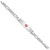 Sterling Silver Rhodium-plated Medical ID Figaro Link Bracelet XSM16-7