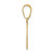 14k Polished Script Letter D Initial Pendant YC1438D