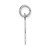 14k White Gold Small Script Letter L Initial Charm YC659L