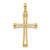 10K Polished and Cut-Out Cross 10K8421