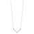 14k White Gold V Necklace XP5059W