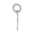 14k White Gold Small Script Letter F Initial Charm YC659F