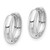 14k White Gold Hinged Hoop Earrings Y7917