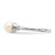14k White Gold 5mm FW Cultured Pearl AA Diamond ring Y1860PL/AA