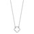 14k White Gold Small necklace Quatrefoil Design XP5054W