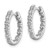 14k White Diamond Hinged Hoops Mountings XE865W