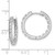 14k White Diamond Hinged Hoops Mountings XE865W