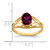 14k 8x6mm Oval Rhodolite Garnet ring X6102RG