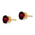 14k 7mm Garnet Post Earrings XE74GA