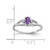 14k White Gold 5x3mm Oval Amethyst A Diamond ring Y2080AM/A