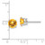 14k White Gold 6mm Citrine Earrings XE73WCI