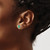 14k White Gold 6x4mm Oval Emerald & AAA Diamond Earrings XE755E/AAA