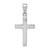 14k White Gold Polished Cross Charm XR564W