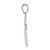 14k White Gold Polished Cross Charm XR564W