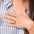 14k White Gold 8mm Amethyst Checker ring Y4723AC