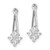 14k White Gold A Dangle Cluster Diamond Earring Jacket XJ18WA