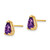 14k 8x5mm Pear Amethyst Checker Earrings XE81AC
