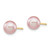 14k 6-7mm Purple Round Freshwater Cultured Pearl Stud Post Earrings X60PPU