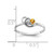 14k White Gold 3mm Citrine VS Diamond ring X9739CI/VS