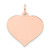 14k Rose Gold Heart Disc Charm XRM529/13