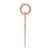 14k Rose Gold Heart Disc Charm XRM529/13