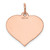 14k Rose Gold Heart Disc Charm XRM529/13