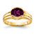 14k 8x6mm Oval Rhodolite Garnet ring Y4473RG