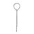 14kw Polished Bubble Letter W Initial Pendant YC1441WW