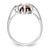 14k White Gold 12x6mm Marquise Garnet AAA Diamond ring Y4530GA/AAA