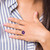 14k 6mm Heart Amethyst AA Diamond ring Y4583AM/AA