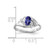 14k White Gold 6x4mm Oval Tanzanite A Diamond ring X9717T/A