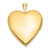 14K 20mm Diamond Side Swirl Edge Heart Locket XL596