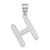 14kw Polished Bubble Letter H Initial Pendant YC1441WH
