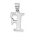 14kw Polished Etched Letter F Initial Pendant YC1437WF