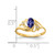 14k 6x4mm Oval Tanzanite VS Diamond ring X9716T/VS