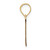 14k Polished Bubble Letter L Initial Pendant YC1441L
